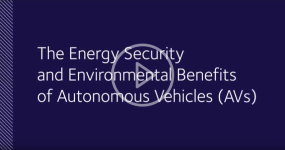 The Energy Security and Environmental Benefits of Autonomous Vehicles (AVs)